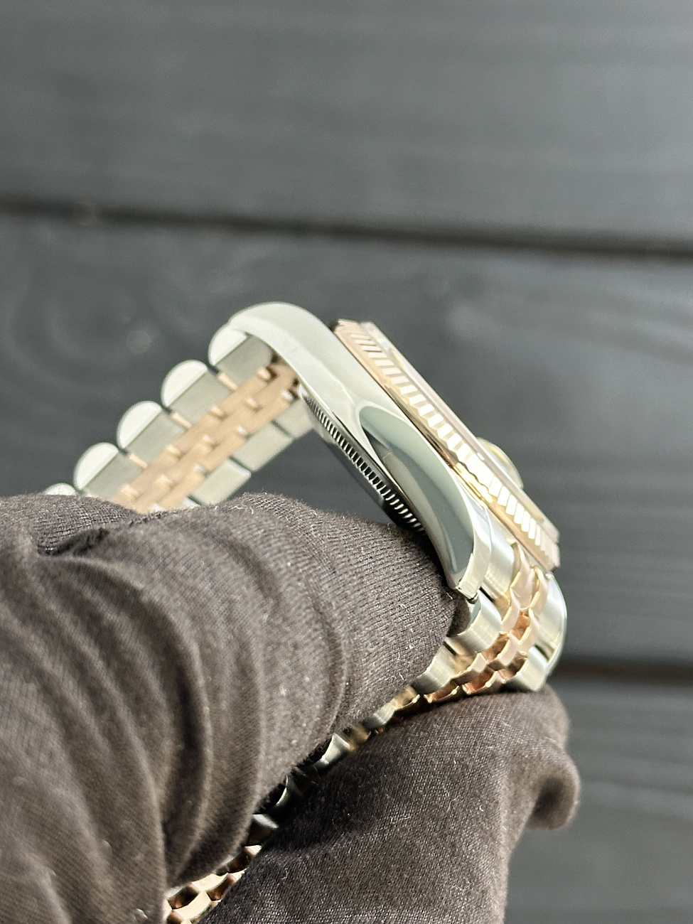 Часы Rolex  Datejust 36Mm Steel & Rose Gold Black Dial  116231