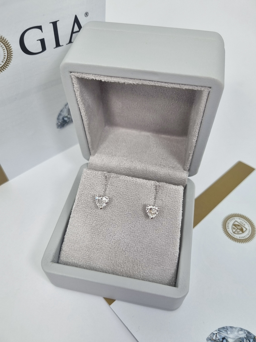 Украшение NO NAME  Серьги С Бриллиантами 0,70/0,71 Ct. H/Vvs2   