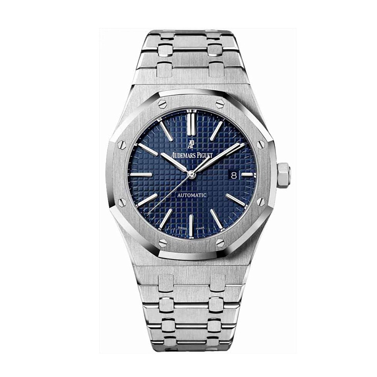 Часы Audemars Piguet  Royal Oak Date 41Mm Blue Boutique Edition  15400ST.OO.1220ST.03