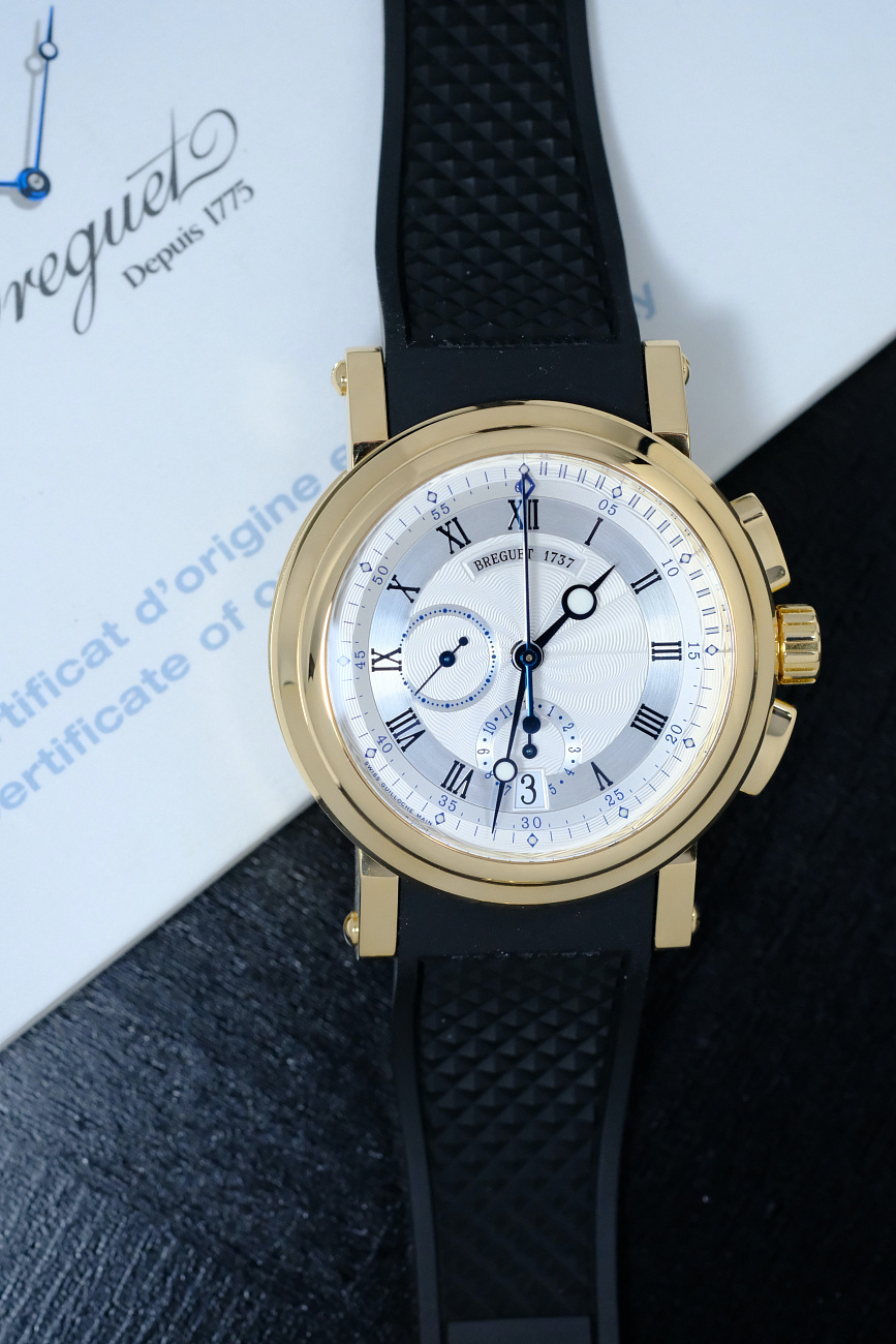 Часы Breguet  Marine Ii Chronograph Yellow Gold  5827BA/12/5ZU