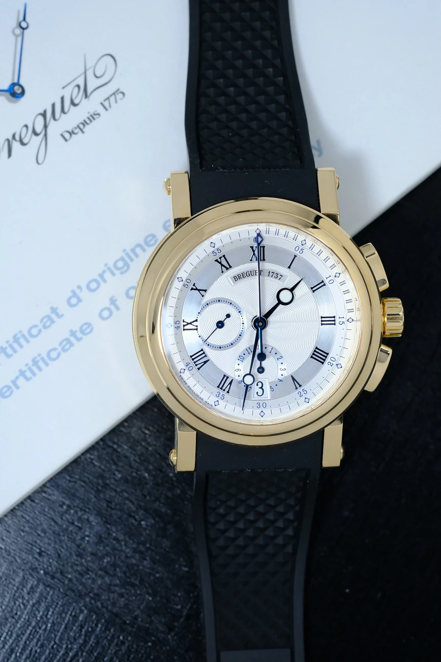 Часы Breguet  Marine Ii Chronograph Yellow Gold  5827BA/12/5ZU