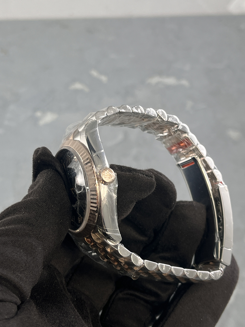 Часы Rolex  Datejust 36Mm Steel And Everose Gold Fluted Motif Dial With Diamonds  126231