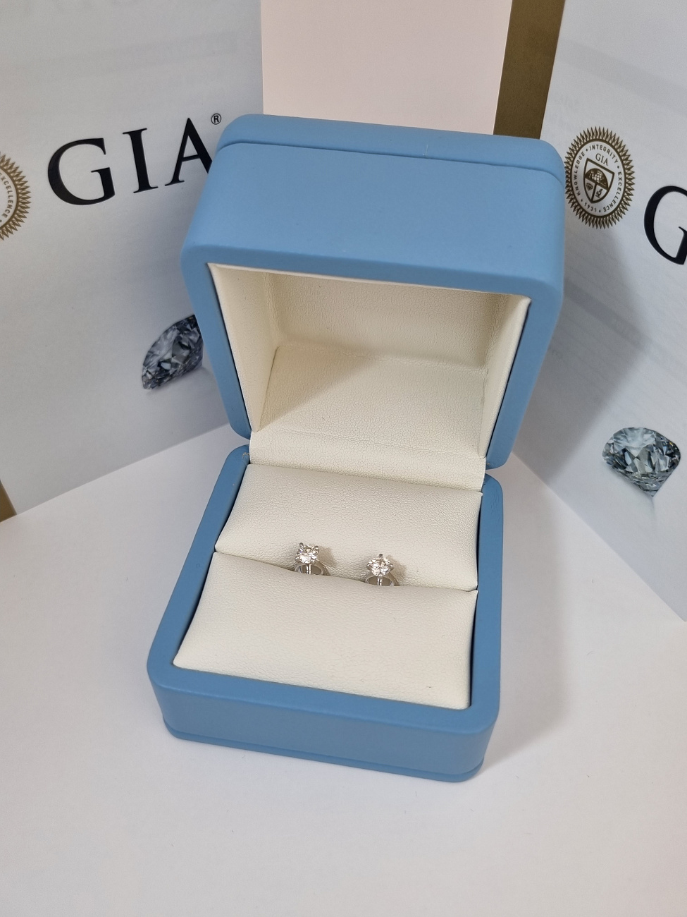 Украшение NO NAME  Серьги 0,32/0,32 Ct. I/Vs1   