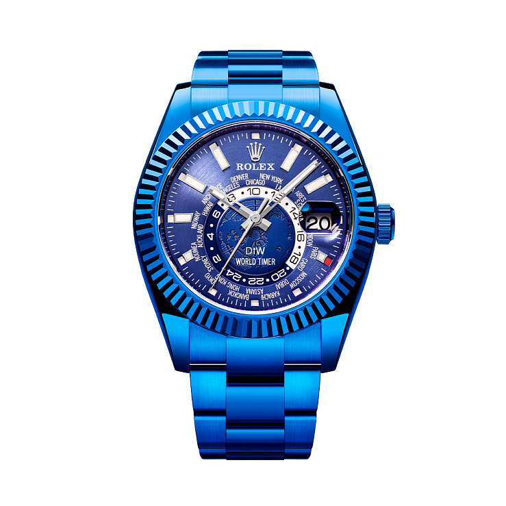 Rolex World Timer Blue Dlc