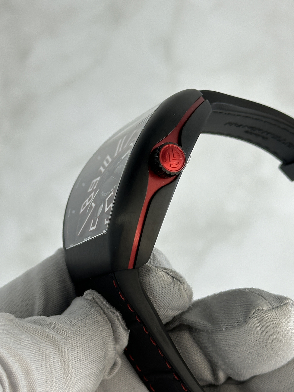 Часы Franck Muller  Vanguard Steel 45Mm Black Red  V45 SC DT TT NR BR ER