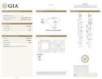 Украшение GIA  Серьги 1,00/1,01 ct. G/VVS2 (Asscher Cut)   