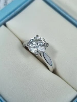 Украшение GIA  Кольцо с бриллиантом 2,22 ct. J/Si1 (3 Excellent)   
