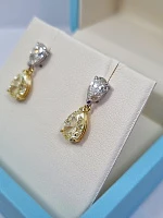 Украшение GIA  Серьги 1,51/1,51 Ct. U To V Range/Vvs2   