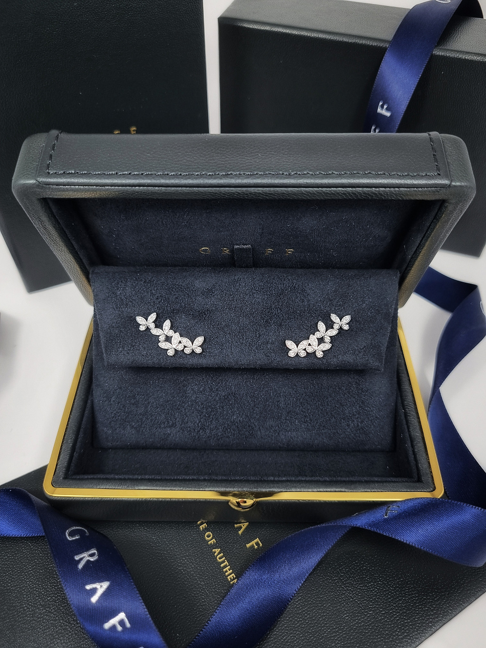 Украшение Graff  Pavé Butterfly Diamond Petite Ear Climbers  RGE1818 