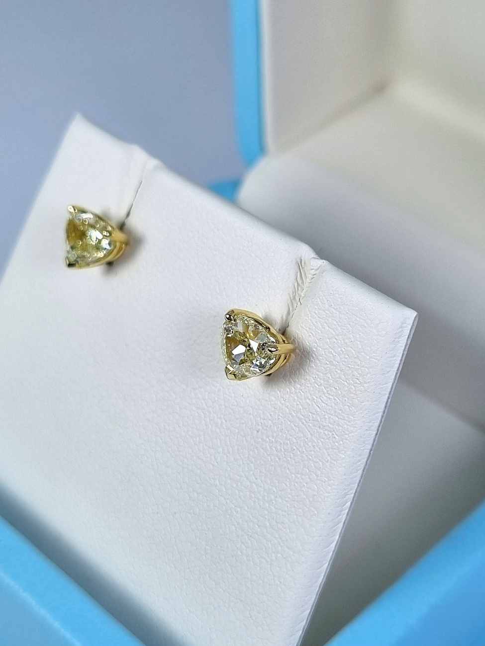 Украшение NO NAME  Серьги С Бриллиантами 1,01/1,01 Ct. Y To Z/Vvs1   