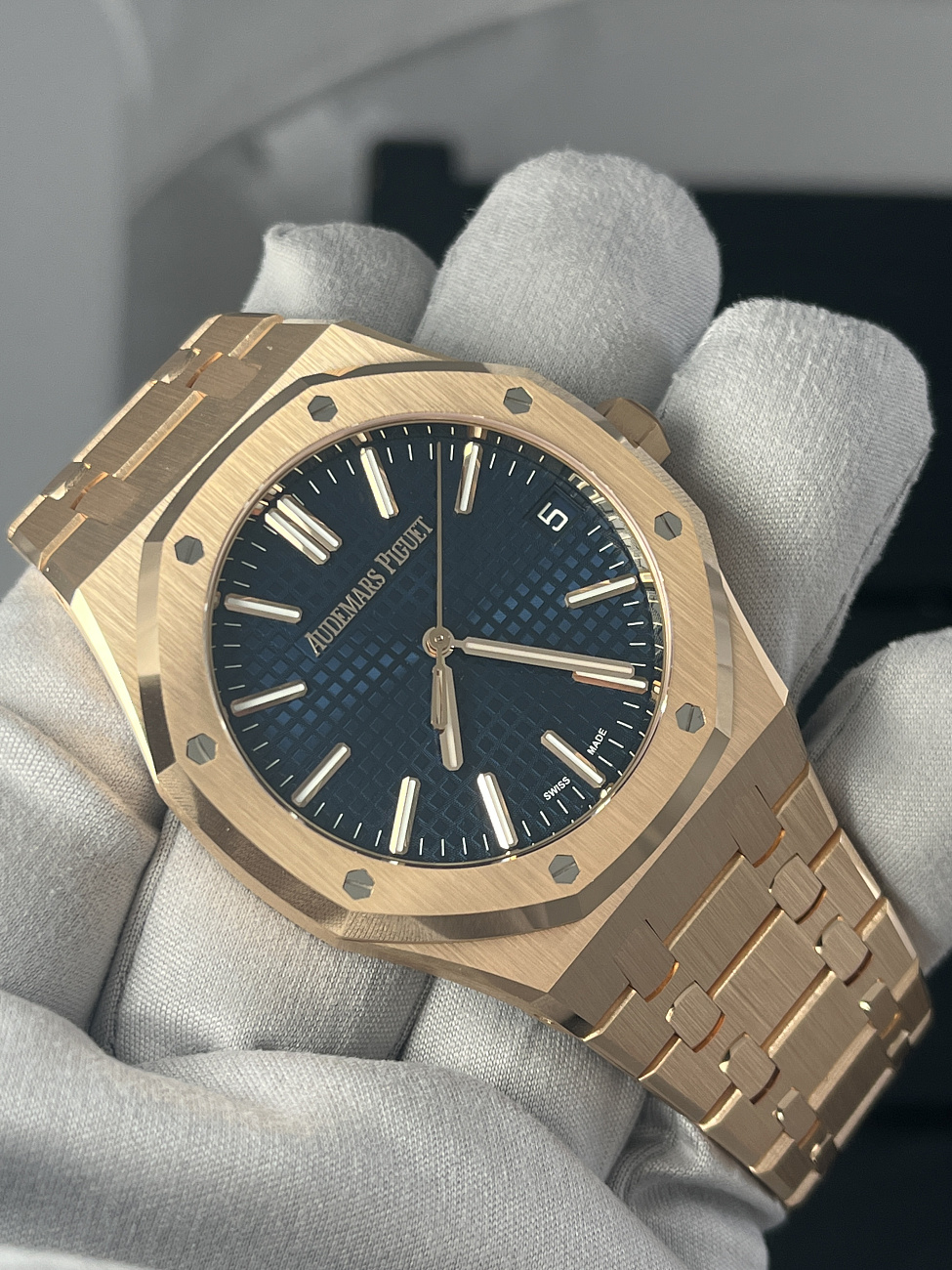 Часы Audemars Piguet  Royal Oak Selfwinding Rose Gold Blue Dial  15510OR.OO.D315CR.03