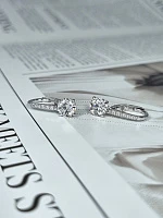 Украшение GIA  Серьги 1,03/1,03 ct. H/Si1 (3 Excellent) Round Diamonds   