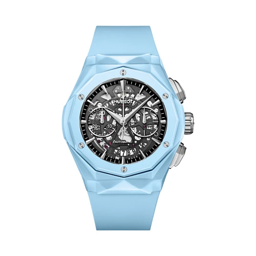 Часы Hublot  Classic Fusion Aerofusion Chronograph Orlinski Sky Blue Ceramic  525.ES.0170.RX.ORL22