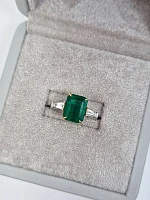 Украшение No Name  Кольцо с изумрудом 3,94 ct.   