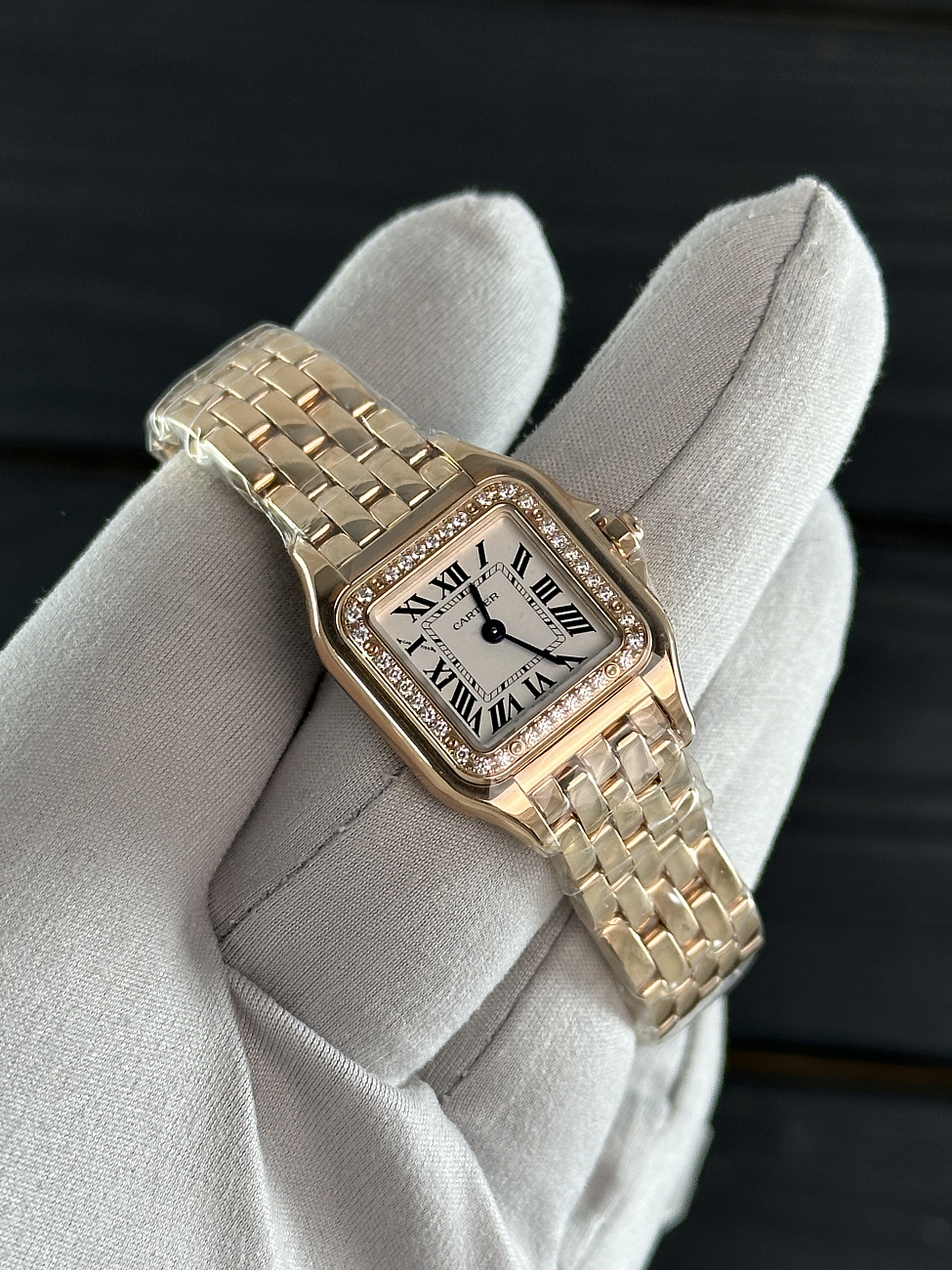 Часы Cartier  Panthere Small Rose Gold Diamonds  WJPN0049