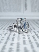 Украшение No Name  Кольцо 2,01 гр. (10,04 ct.) E/VS1 (Ограненный синтетический алмаз)   