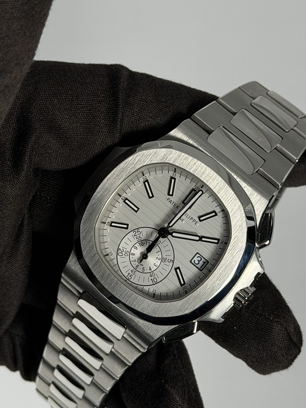 Часы Patek Philippe  Nautilus Steel White Dial  5980/1A-019