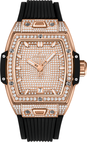 Заказать Hublot  Shaped Spirit Of Big Bang King Gold Full Pave  662.OX.9000.RX.1604