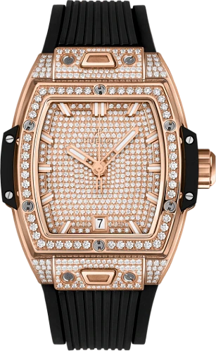 Заказать Hublot  Shaped Spirit Of Big Bang King Gold Full Pave  662.OX.9000.RX.1604