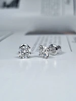 Украшение GIA  Серьги с бриллиантами 0,90/0,90 ct. H/Si1 (3 Excellent)   