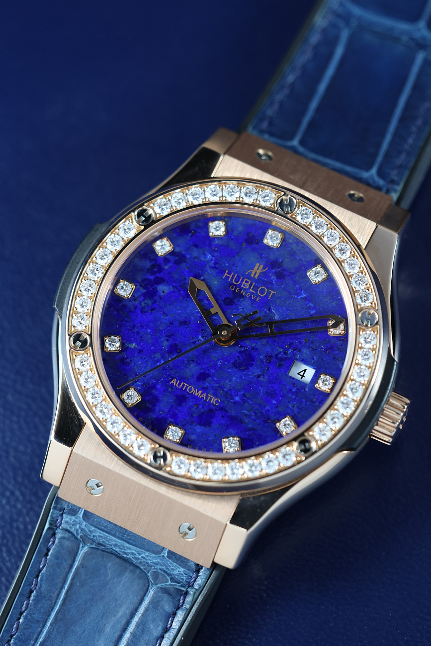 Часы Hublot  Fusion Lapis Lazuli Dial and Diamonds Limited Edition  