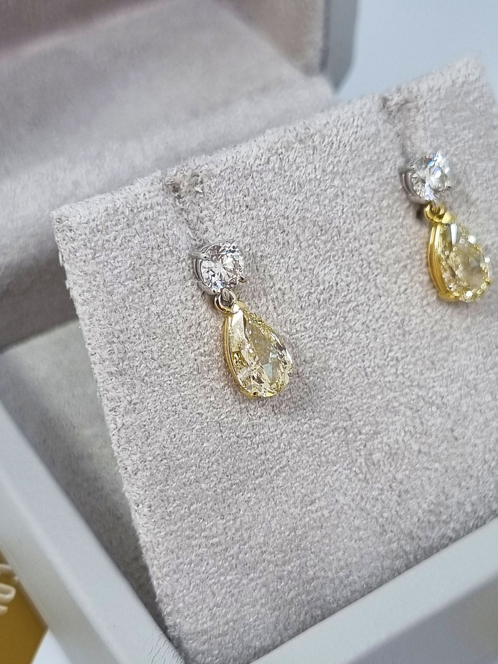 Украшение NO NAME  Серьги 1,00/1,03 Ct. Flby/Vs1   