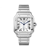 Часы Cartier  Santos De Cartier Large Model White Dial  WSSA0018