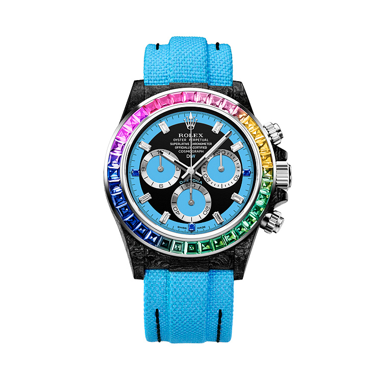 Заказать DiW  Rolex Daytona 40 Mm Rainbow Blue  