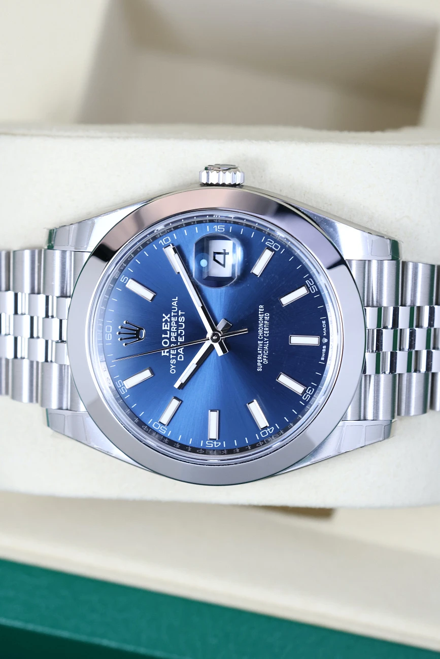 Часы Rolex  Oyster Perpetual Datejust 41 Mm Blue Sticks Jubilee  126300