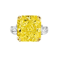 Украшение GIA  Кольцо с бриллиантом 10,03 ct. Fancy Yellow/VVS2   