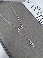 Украшение Messika  Колье Move Uno 2 Rows Pavé  Move Uno 2 rows pavé diamond necklace 7174 