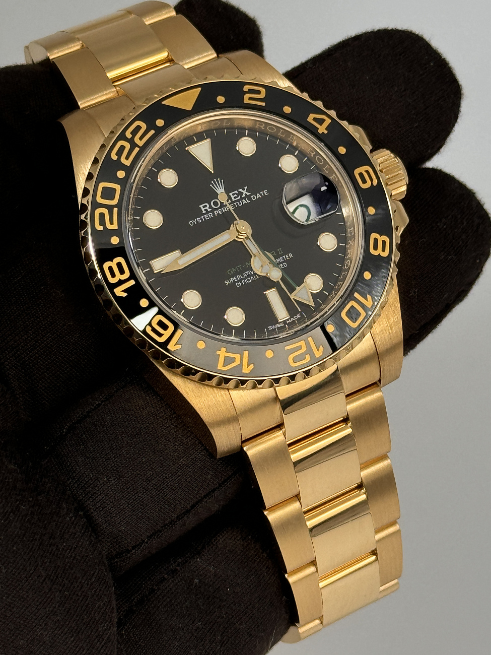Часы Rolex  Gmt Master Yellow Gold  116718LN-0001