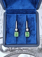 Украшение GIA  Серьги с бриллиантами 3,01/3,02 ct. FBGY/VS1-Si1   