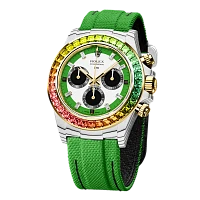 Заказать DiW  Rolex Daytona 40 Mm Rainbow Wild Green  