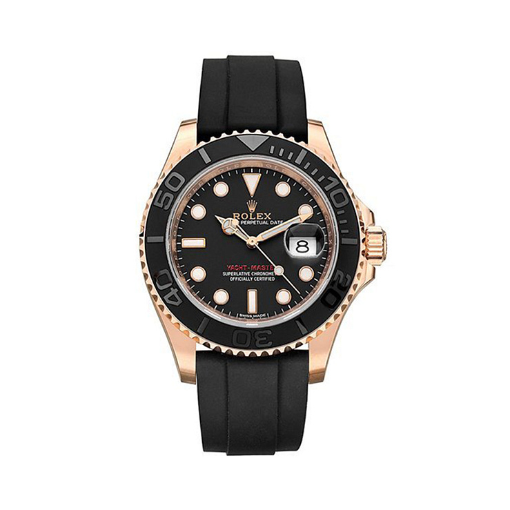 Часы Rolex  Yachtmaster 40Mm Rose Gold Oysterflex  116655