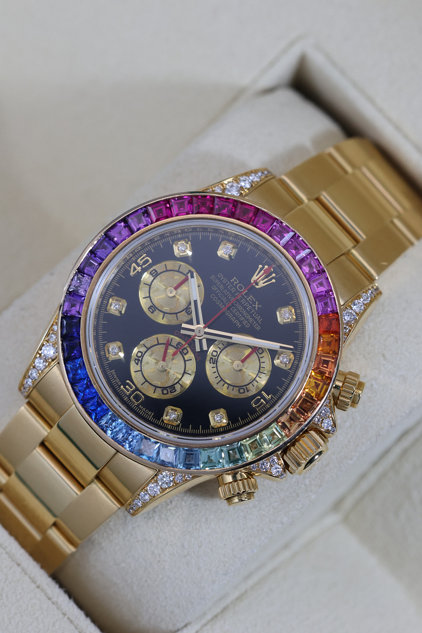 Часы Rolex  Oyster Perpetual Cosmograph Daytona Rainbow Custom  116528