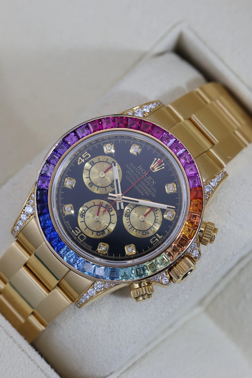 Часы Rolex  Oyster Perpetual Cosmograph Daytona Rainbow Custom  116528