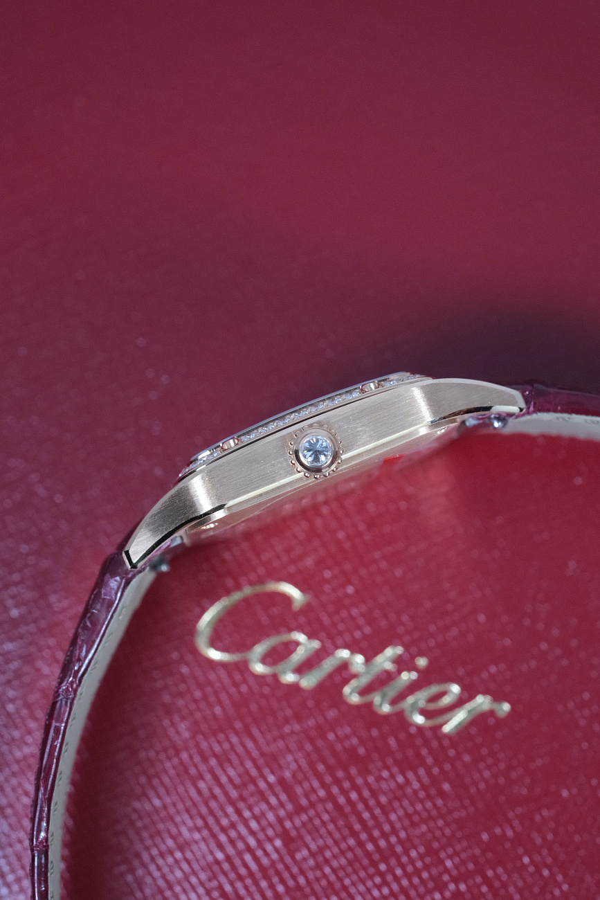 Часы Cartier  Santos-Dumont Rose Gold  WJSA0017