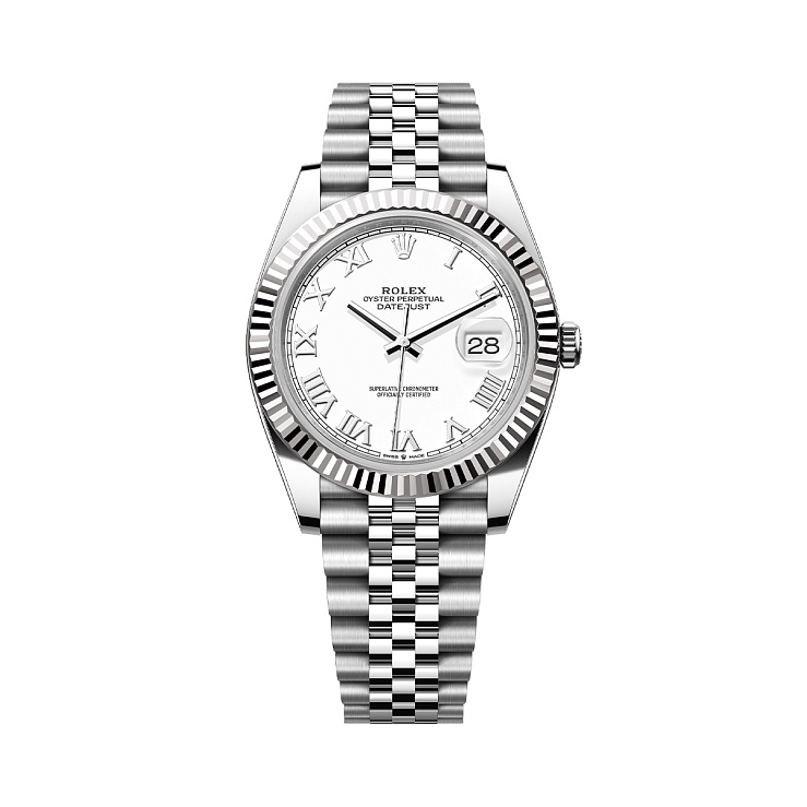 Часы Rolex  - Datejust 41Mm White Roman Dial  126334