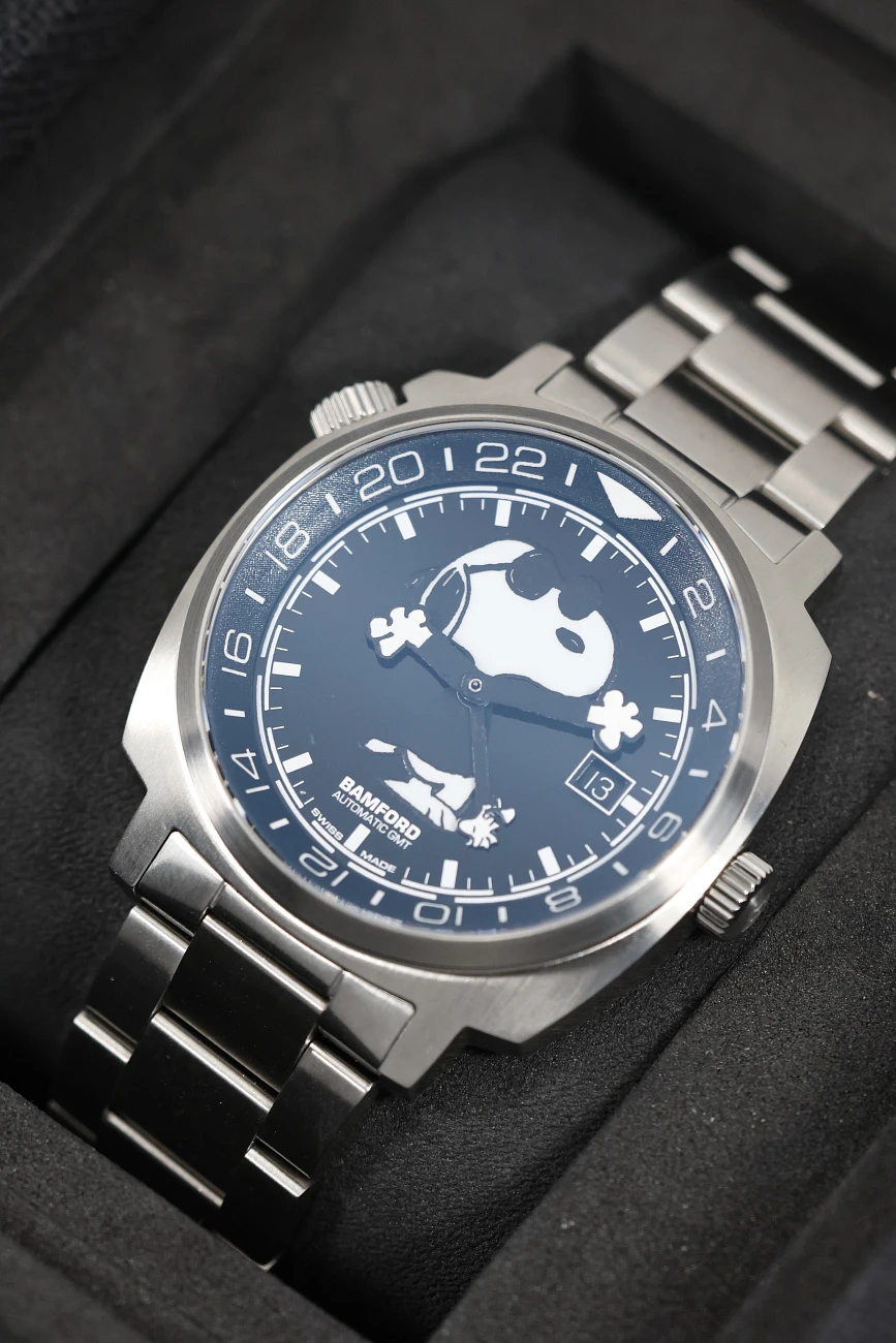 Часы Bamford   SNOOPY LIMITED-EDITION GMT 75TH ANNIVERSARY OF PEANUTS  SNOOPY
