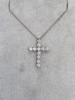Украшение No Name  Крест с бриллиантами 0,77 ct.   
