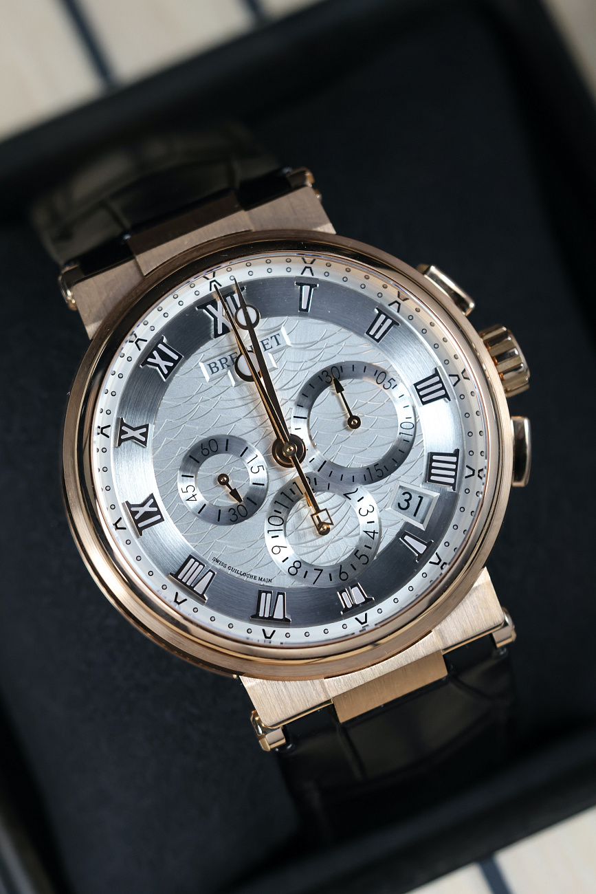 Часы Breguet  Marine Chronograph Rose Gold  5527BR/12/5WV