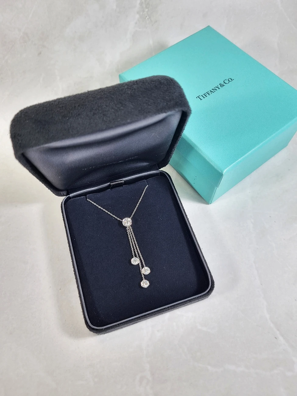 Украшение Tiffany &amp; Co  Pendant In Platinum With Round Brilliant Diamonds   