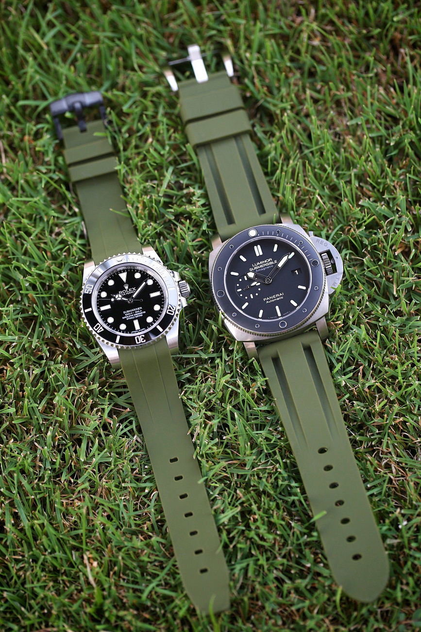 Часовой ремешок Rolex  Ремешок Для Часов Olive 40Mm Strap  