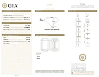 Украшение GIA  Серьги с бриллиантами 2,06/2,13 ct. (Emerald cut)   