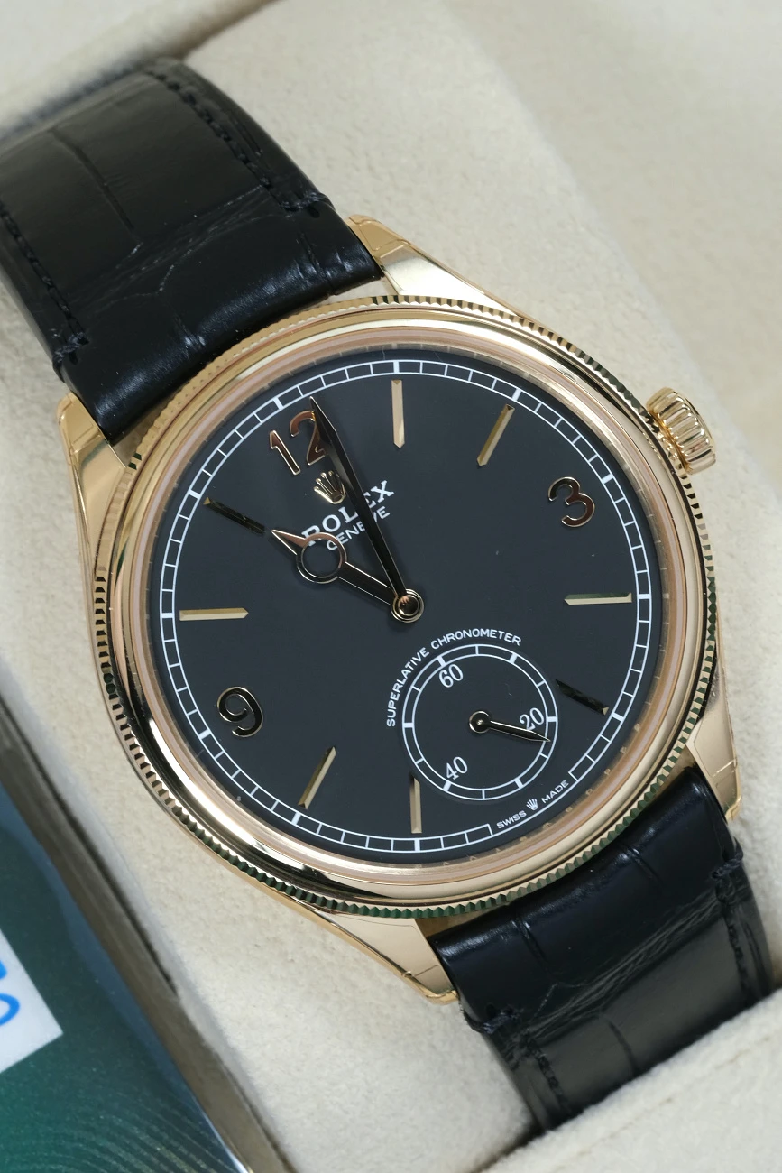 Часы Rolex  1908 Yellow Gold Black Dial  52508-0002