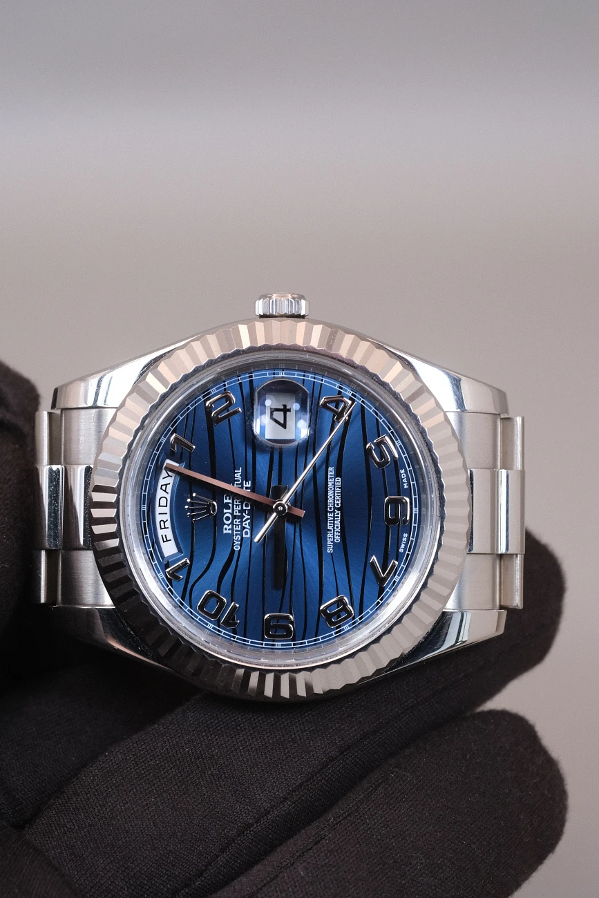 Часы Rolex  Day-Date 41Mm Blue Waves Dial  218239