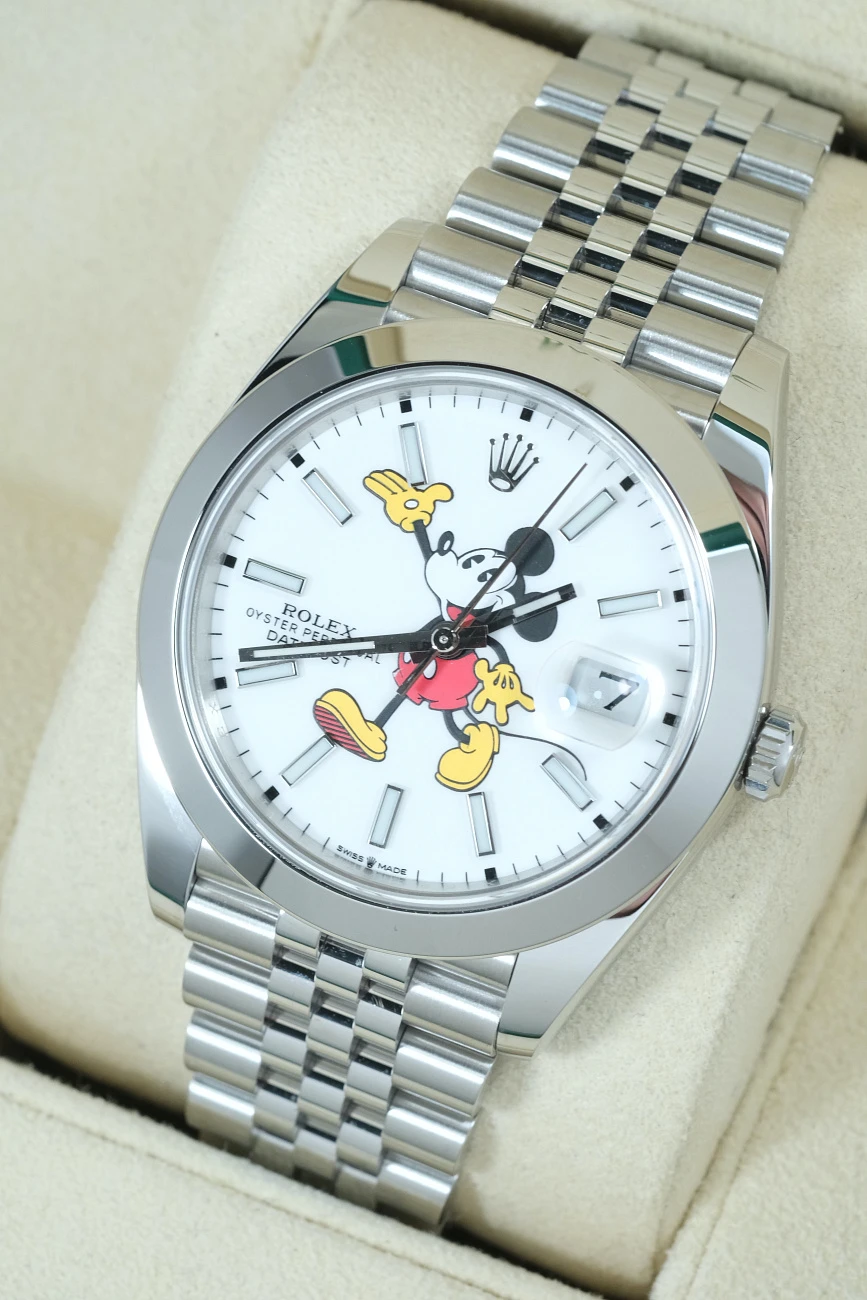 Часы Rolex  Oyster Perpetual Datejust 41 Mm Mickey Mouse Custom  126300