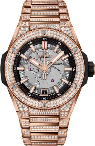 Заказать Hublot  Big Bang Integrated Time Only King Gold Pave  456.OX.0180.OX.3704