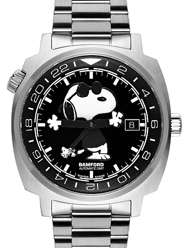 Часы Bamford   SNOOPY LIMITED-EDITION GMT 75TH ANNIVERSARY OF PEANUTS  SNOOPY